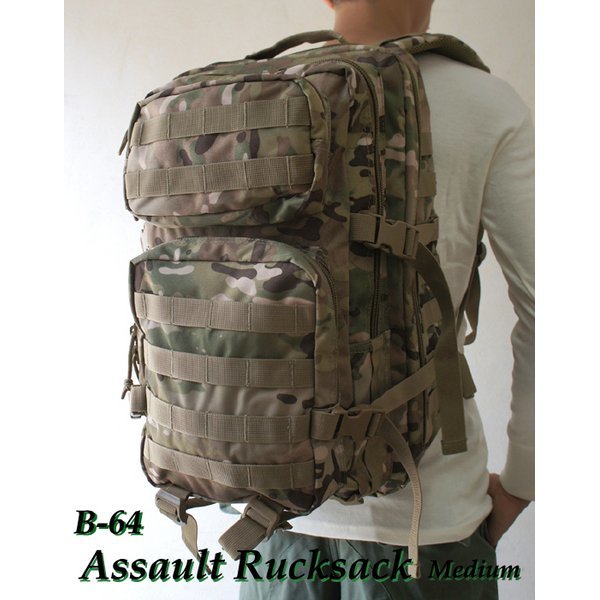 アメリカ軍 多機能アサルトリュックサックミディアム BR058YN マルチ [ レプリカ ] 9,366円