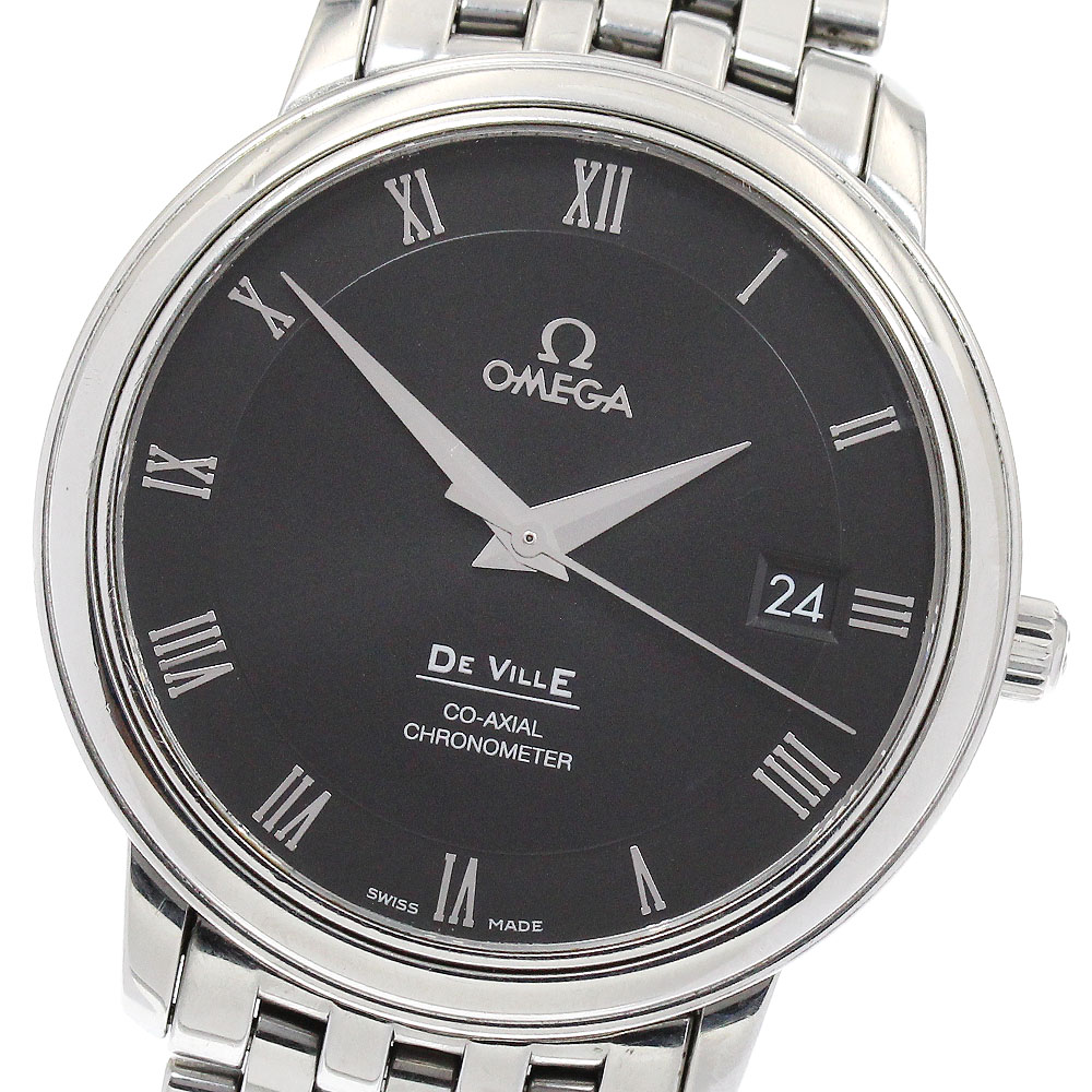 オメガ OMEGA 4574.50 デビル プレステージ コーアクシャル デイト 自動巻き メンズ 保証書付き_887945【中古】 107,500円