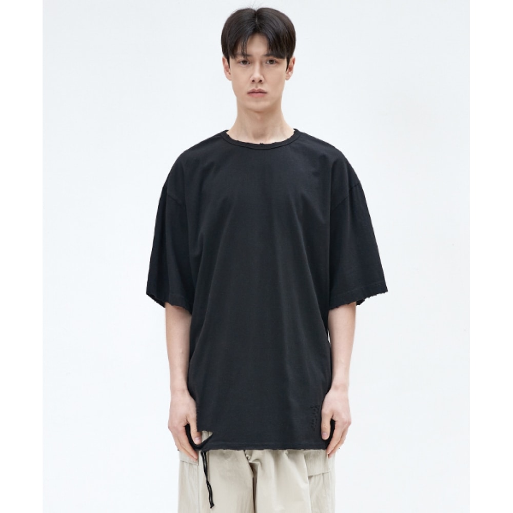 MINIMALPROJECTグランジ半袖Tシャツ（BLACK）MST134