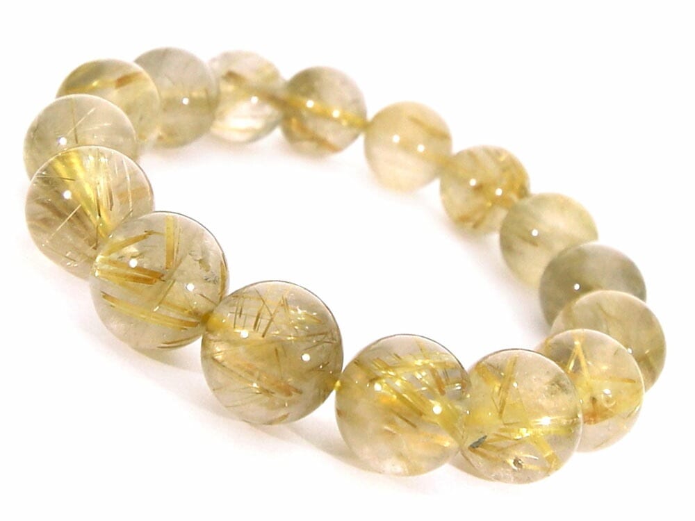 ゴールドルチルクォーツ ルチルクォーツ ブレスレット 11mm パワーストーン ブレスレット メンズ レディース 天然石 数珠 アクセサリー メンズブレスレット レディースブレスレット パワ h834