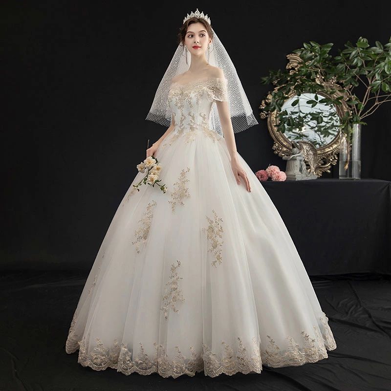 2026新品 wedding dress ウェディングドレス 花嫁 ロングドレス 二次会 ブライダル 結婚式 プリンセスドレス フォーマルドレス オフショルダー 挙式 お嬢様 優雅 淑女 綺麗 海外撮