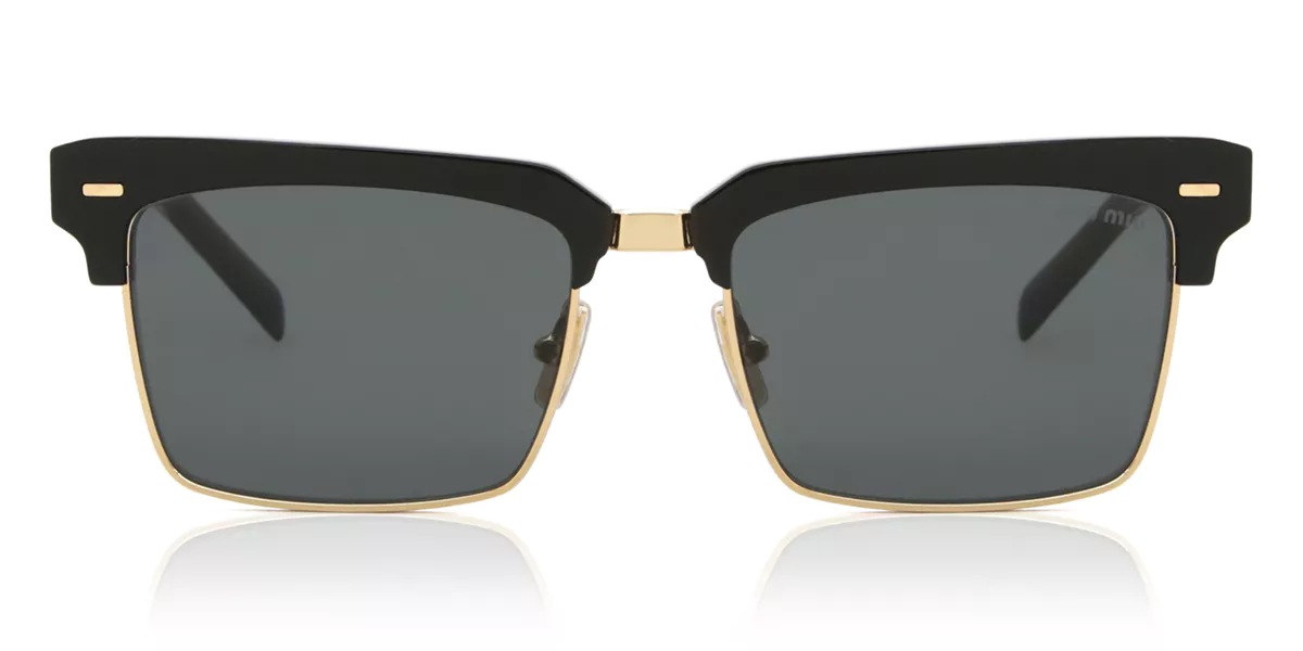 【送料,関税込】MIU MIU サングラス MU10ZS MIU MIU】ロゴ スクエア サングラス 国内発送 (MiuMiu