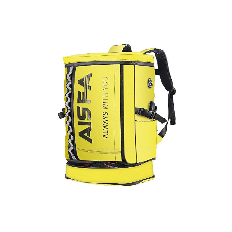 [AISFA] リュック メンズ 防水 バックパックスクエア リュックサック 17インチ PC ビジネスリュック ラップトップバック 2層式 拡張機能大容量 靴/弁当収納 通勤 学生 バッグ USB充