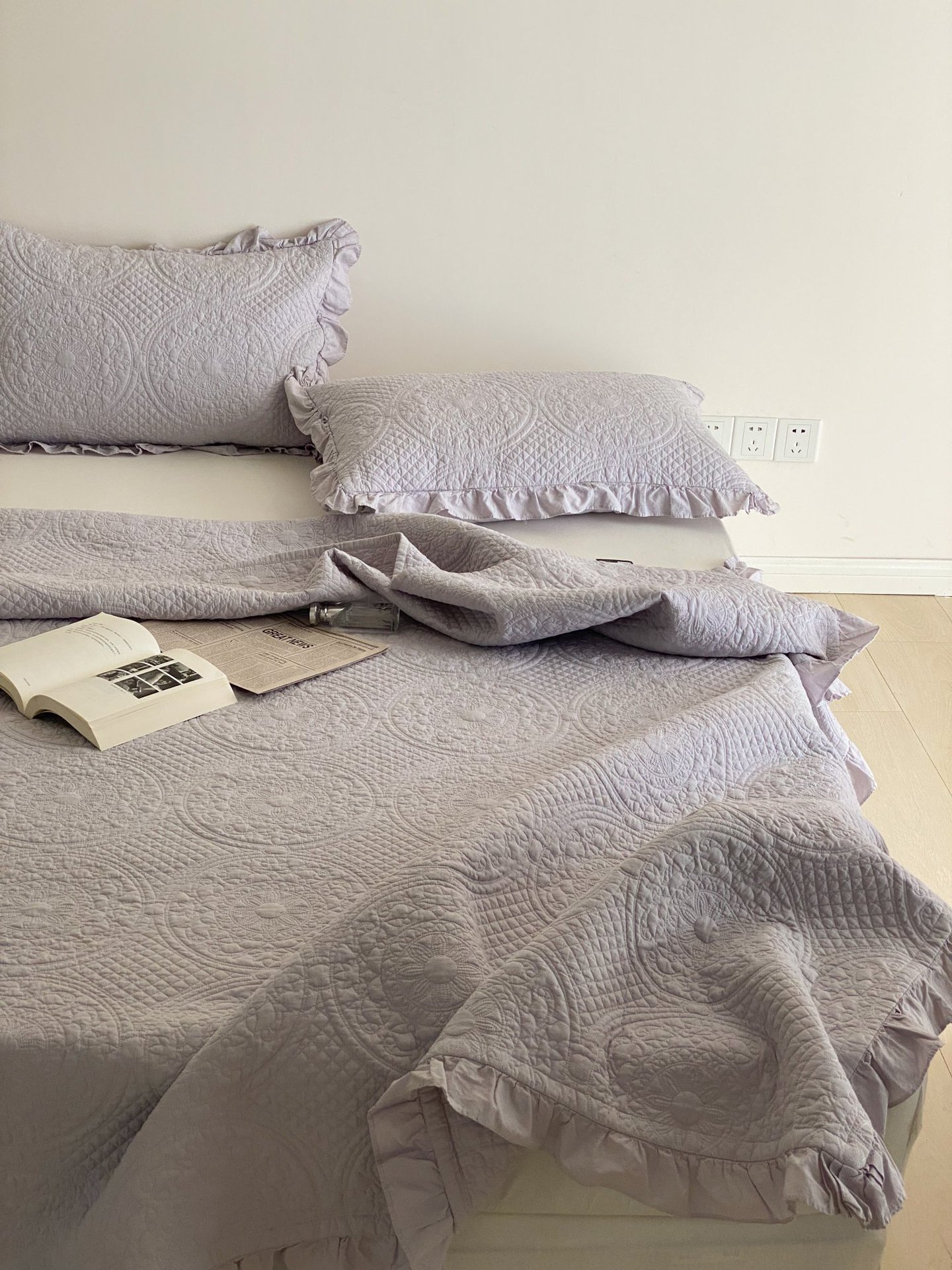 初回限定レトロブーム フランス宮廷風 多機能 夏用 掛け敷布団セット 枕カバー 綿 コットン ホテル仕様 おしゃれ 高密度生地 吸湿速乾 柔らかい ふわふわ ダブル クイーン キング 200*230c