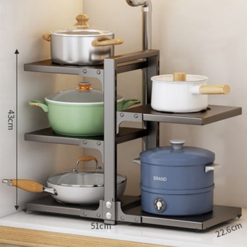 グッドノック キッチン 鍋 置き台 フライパン 整理台