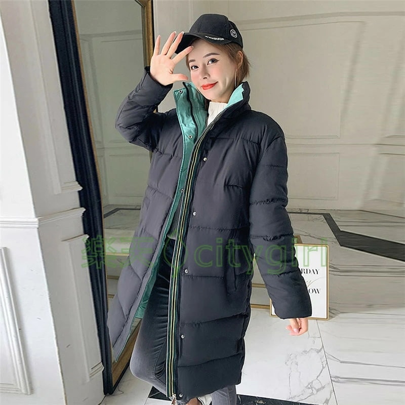 【CityGirl】中綿コート ダウンコート レディース ロング丈ダウンジャケット アウター ダウンアウター ダウンジャケット ロング丈ダジャケット シンプル ロング丈 ゆったり おしゃれ 中綿ジャケ