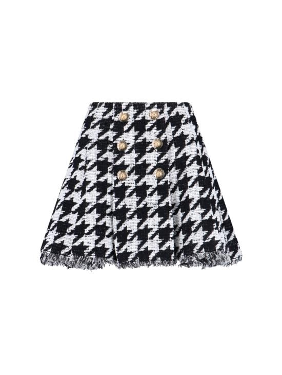 BALMAIN Women Mid Skirts FF1LBA95CG17 GAB Black