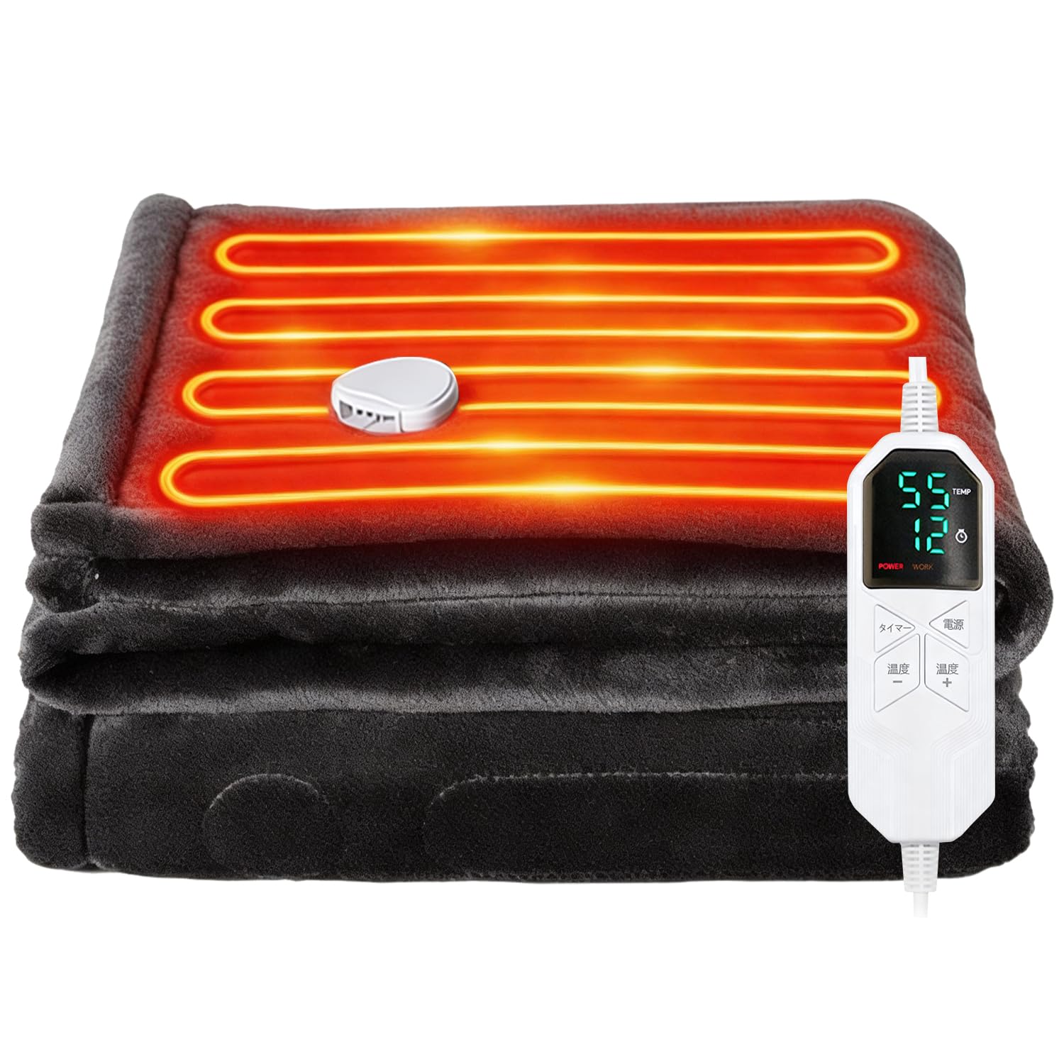 【Amazon.co.jp限定】WEIDUOYI 電気毛布 掛け敷き兼用 電気カーペット 洗える電気ブランケット 3分速暖 6段階タイマー 自動オフ 8段階温度調節 電気ひざ掛け 省エネ 暖房器具 防