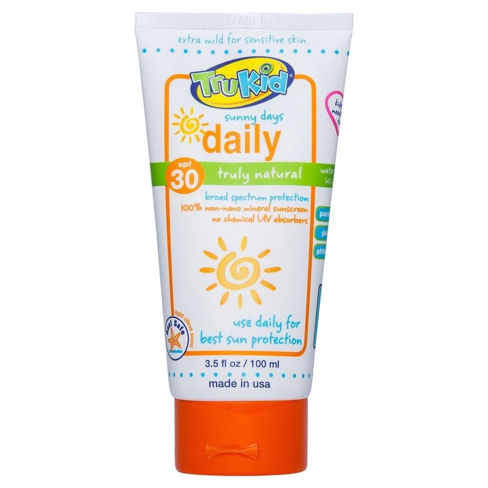 TruKid Sunny Days Daily SPF 30+ UVA/UVB Reef Safe