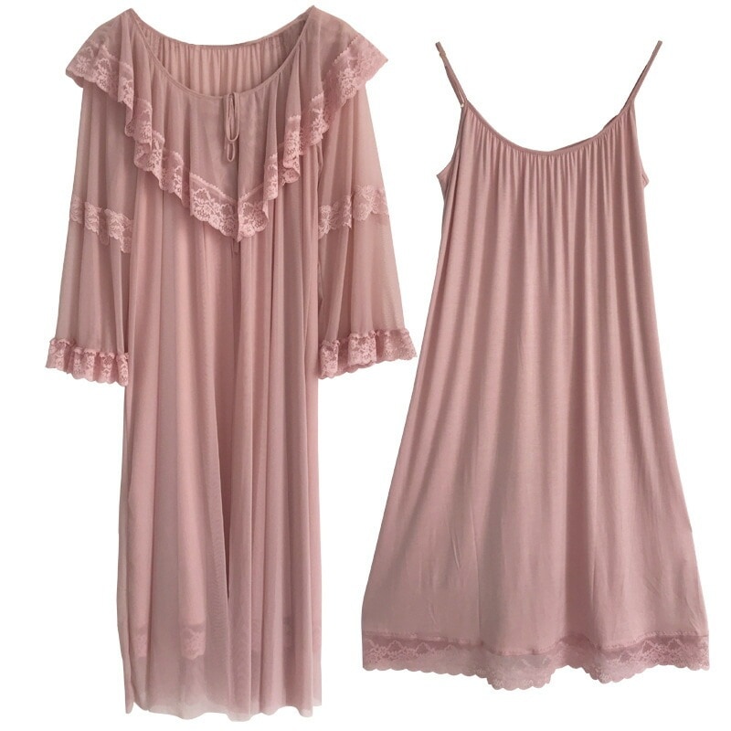 4色入荷 レディース　パジャマ　長袖　ルームウェア レディース ナイトウェア ナイトドレス　春秋　ガウン　コットン　 かわいい　ホームウエア　女性