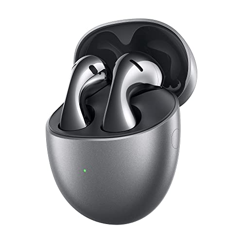 HUAWEI FreeBuds 5 完全ワイヤレスイヤホン ハイレゾ認証取得 迫力のある低音 アダプティブEQ 優雅な曲線デザイン マグネットダイナミックドライバー IP54準拠 フロストシルバー【日