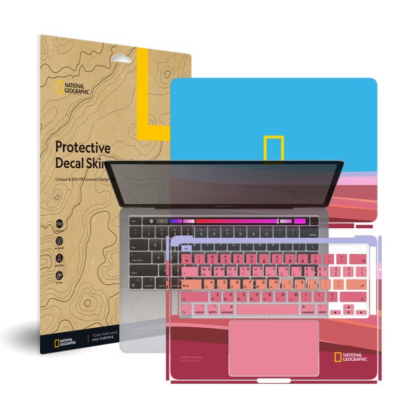 MacBook Pro 13インチ タッチバー A2289 ナショナルジオグラフィック 外部保護フィルム デカールスキン 5,323円