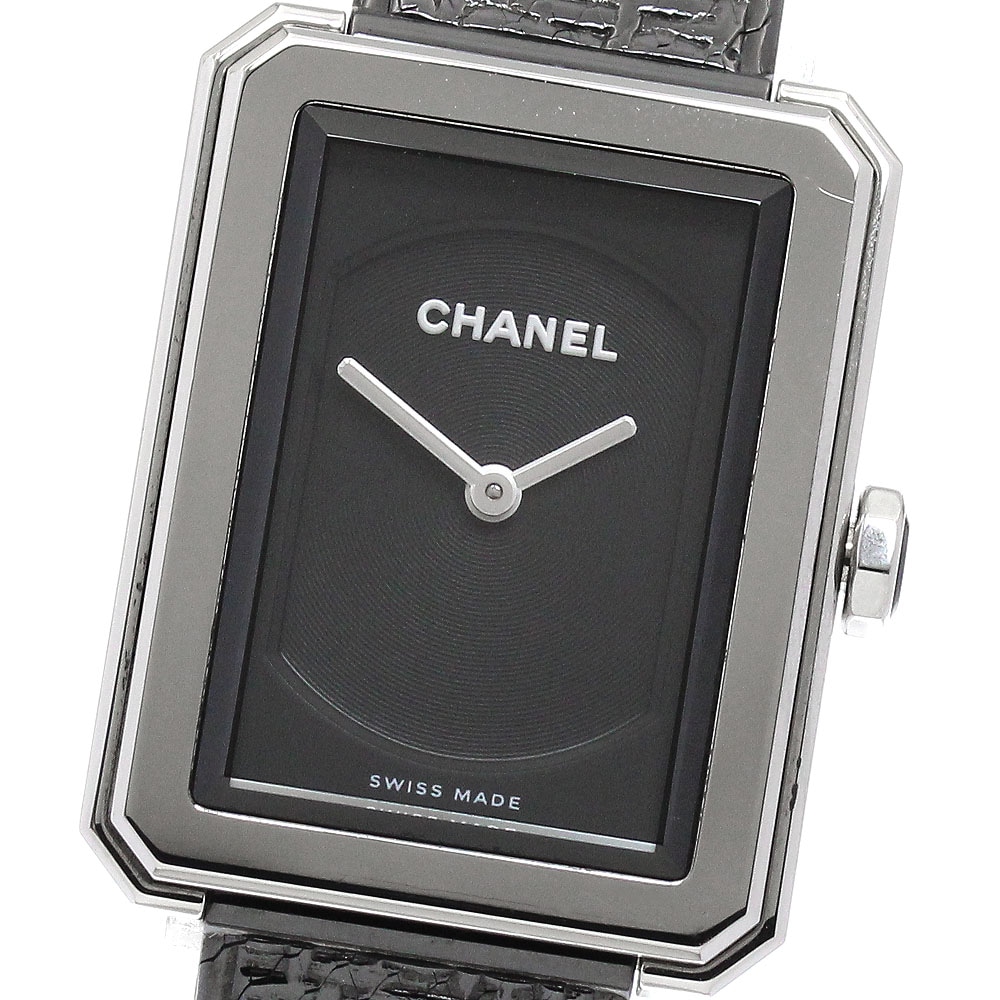 シャネル CHANEL H5317 ボーイフレンド ツイード クォーツ レディース 良品 保証書付き_898126【中古】