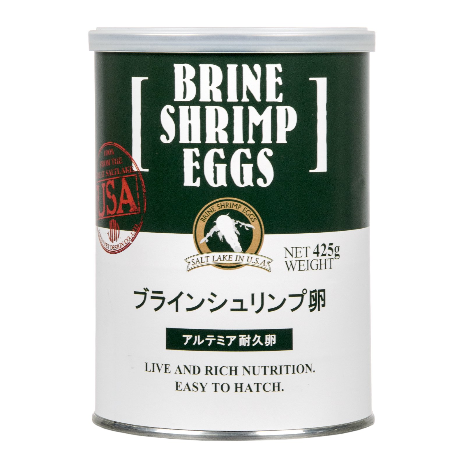 日本動物薬品　ニチドウ　ブラインシュリンプエッグス　４２５ｇ　缶入り　ソルトレイク産　卵　ＣＲＣ10―41―98―10―00