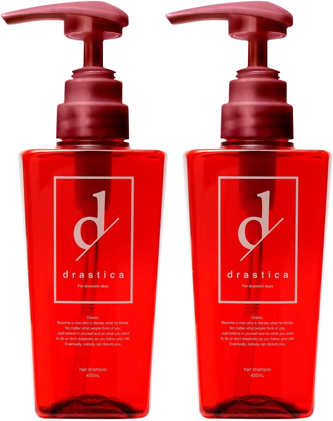 drastica メンズ オールインワン スカルプシャンプー 400mL 2本セット (フケ頭皮ケアボリュームアップ無添加ノンシリコン) ドラスティカ 香水シャンプー
