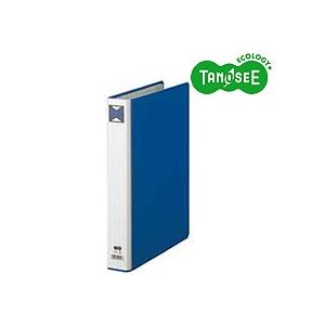 （まとめ）TANOSEE パイプ式ファイル 片開き A4タテ 30mmとじ 青 10冊 7,842円
