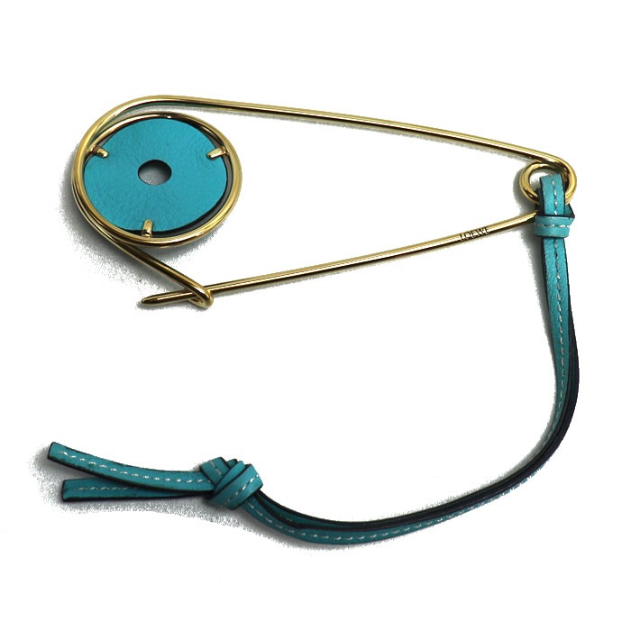 LOEWE ロエベ メタル レザー メカノ ピン チャーム 112.19.080 レディース 中古