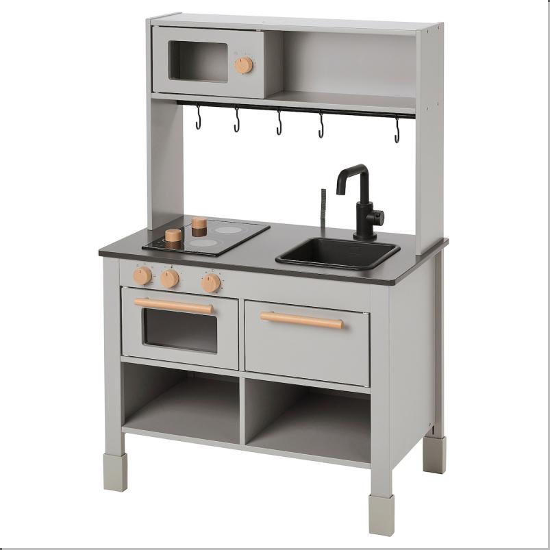 SILLTRUT スィルトルト おままごとキッチン - グレー 68x40x100 cm