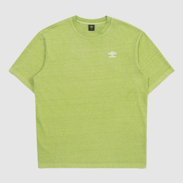 半袖Tシャツ VQA UQ323CRS73-OGN ピグメントダイイング ビッグロゴ Tシャツ OLD GREEN