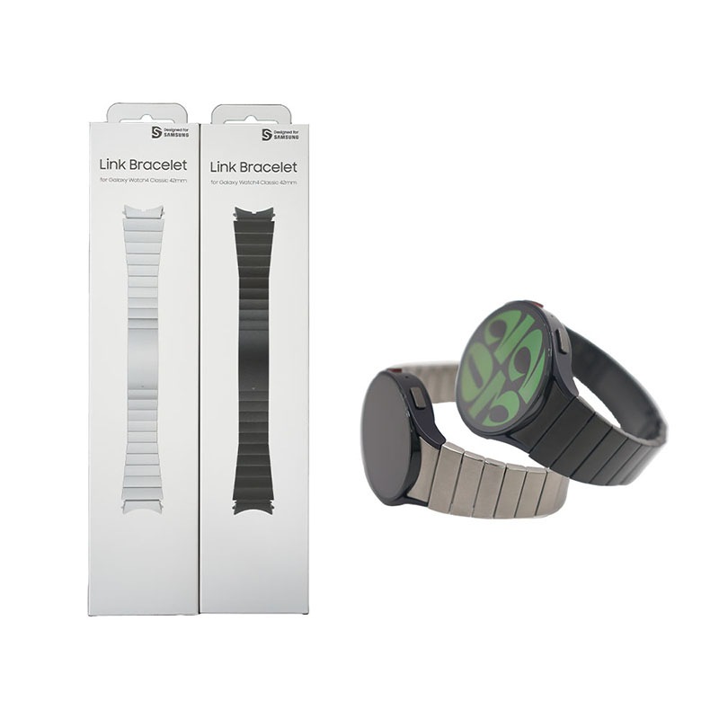 Link Bracelet リンクブレースレット ストラップ워치4 5 6 클래식 42mm,44mm メタル時計バンド[正品]samsung