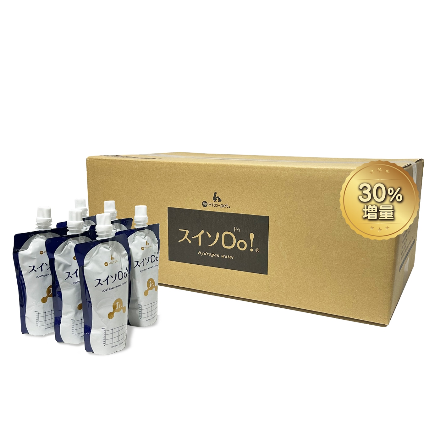 下部尿路の健康維持 ペット用に！【 スイソDo！ジュニア140ml 60本(+WT) ペット用ウェットティッシュ付】 水素水 人間ペット共用 高濃度水素水 hydrogen water