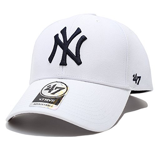 【B-MVP17WBV-WHD】 フォーティーセブンブランド 47BRAND ローキャップ 帽子 ニューヨーク ヤンキース ボールキャップ 帽子 CAP MLB 刺繍 USAモデル 白 正規品