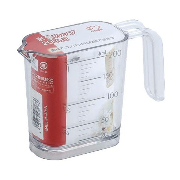（まとめ） 和平フレイズジー・クック 計量カップ 200ml シルバーグレー GC-262 1個 (×5セット)