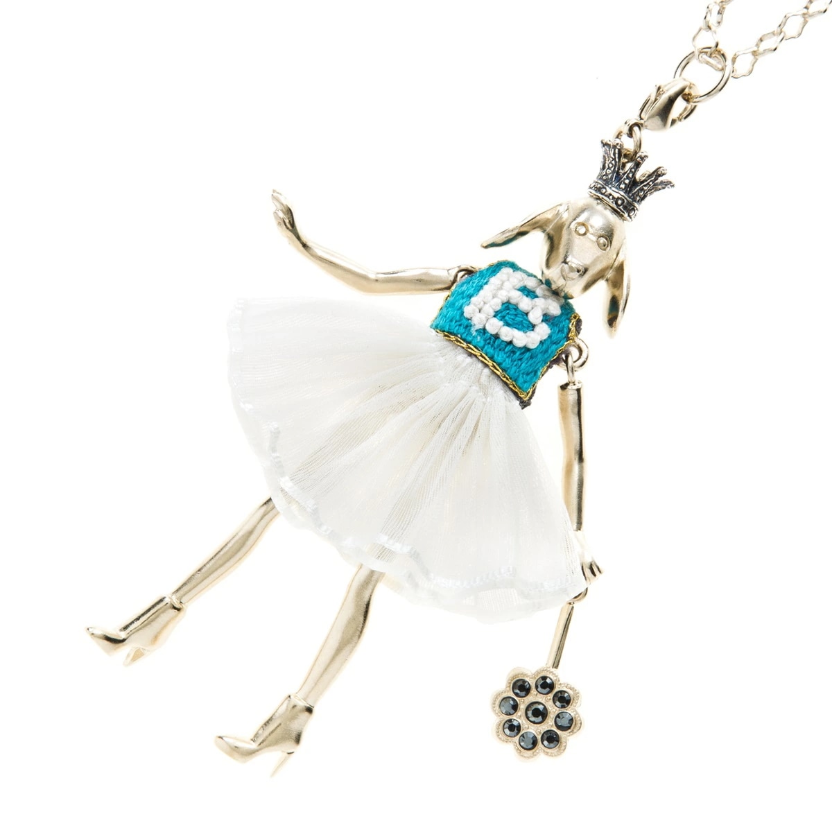 セルバン ギャゾット（Servane Gaxotte） 王冠 ドールネックレス PARIS フランス