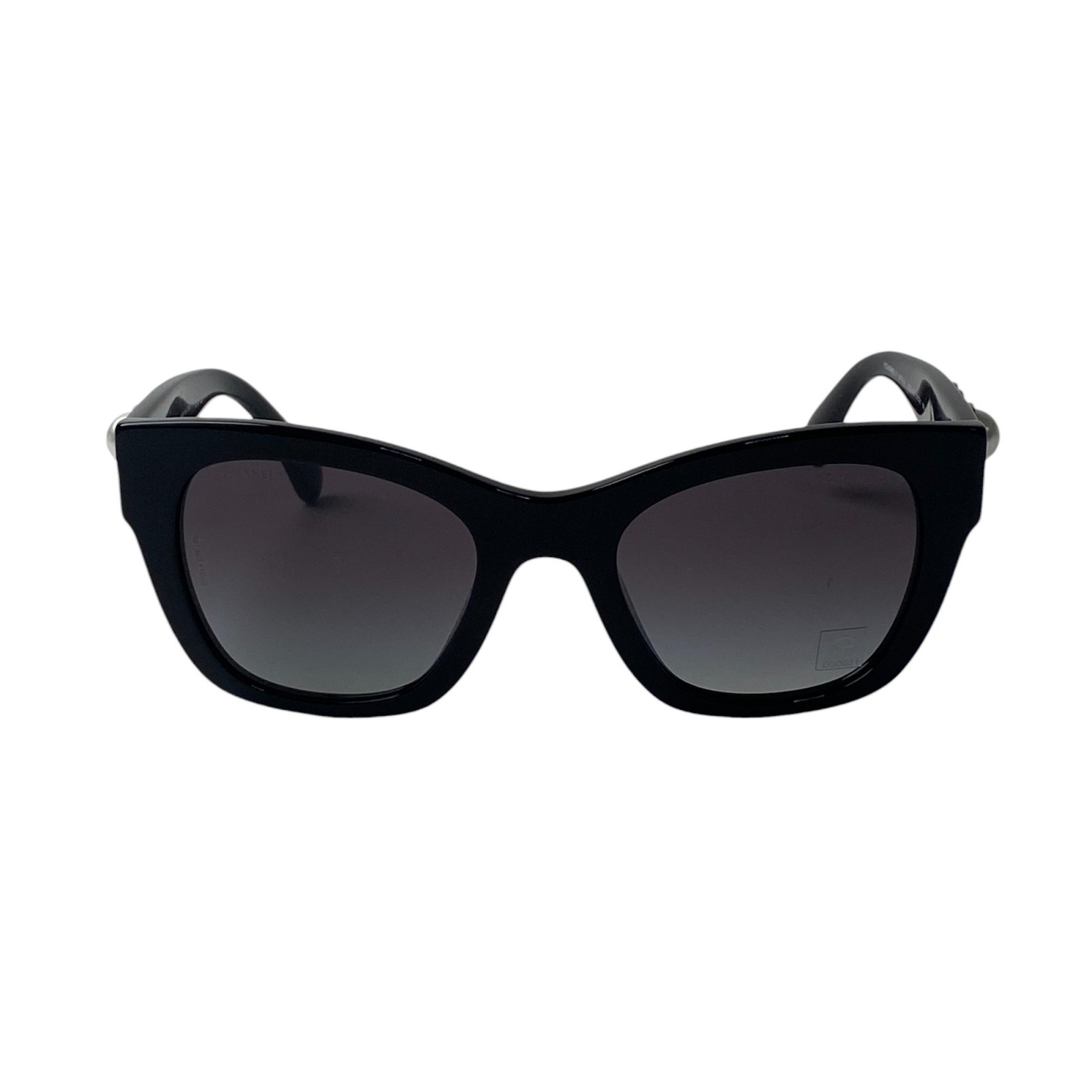 美品 シャネル CHANEL レディース サングラス パール カメリア ハート 5478-A 度なし