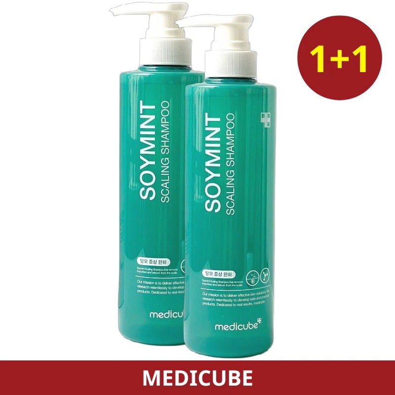 【韓国正規品】 ソイミント 脂性頭皮 スケーリング シャンプー 490ml+490ml (2個セット) / フケ / かゆみ / 脂漏性 / ニオイケア
