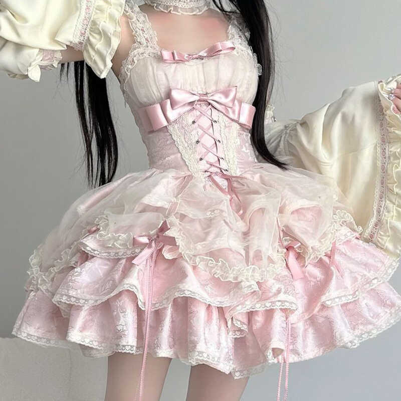 コスプレドレスロリータスカートワンピースプリンセスドレス バレエ ロリータ Jsk ローズバトラー ロリータ