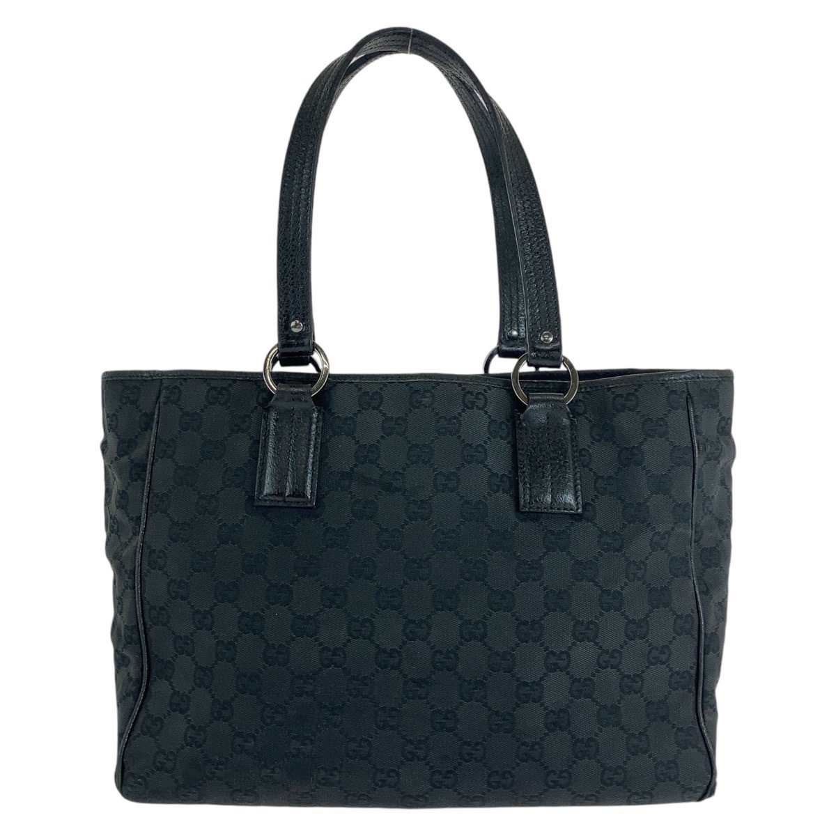 ブラック 黒 GGキャンバス/レザー 113017 トートバッグ ショルダーバッグ レディース 409767