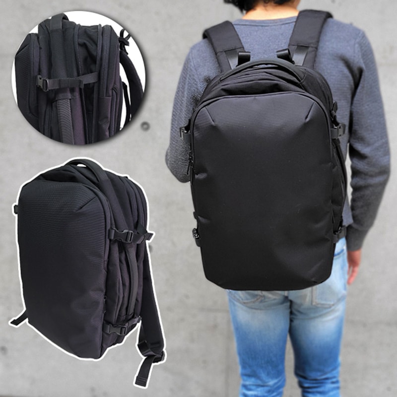 DIVINE ビジネスリュック リュックサック バックパック B4 28L 40L 拡張 ブラック フルオープン 通勤 出張 旅行 通勤 仕事