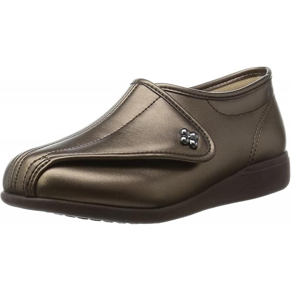 アサヒシューズ 快歩主義 婦人 靴 L011 ブロンズスムース 24.0cm 3E 軽量 転倒予防 リハビリ シューズ レディース 日本製