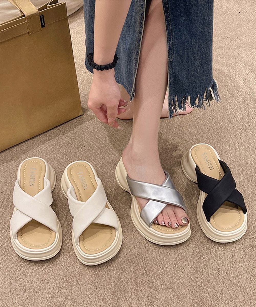 国内即納 厚底サンダル レディース スリッパ 99GYXC-123