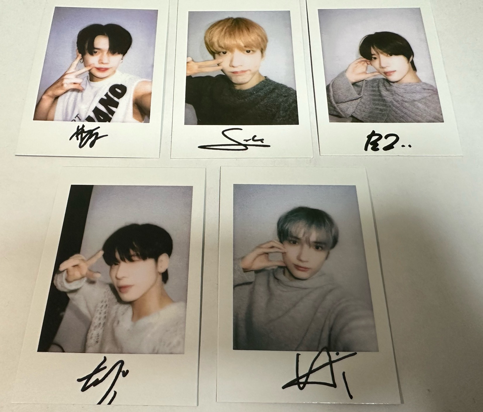 公式品 TXT 公式グッズ YZY 特典 特典トレカ ポラロイド グローバル限定 抽選当選 写真 全員5枚セット