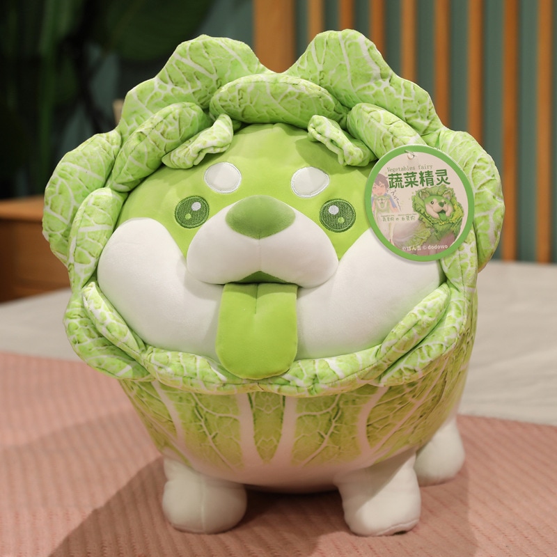【迅速な出荷】本物のseth Dudu野菜キャベツ犬人形ぬいぐるみ人形人形枕ギフト犬