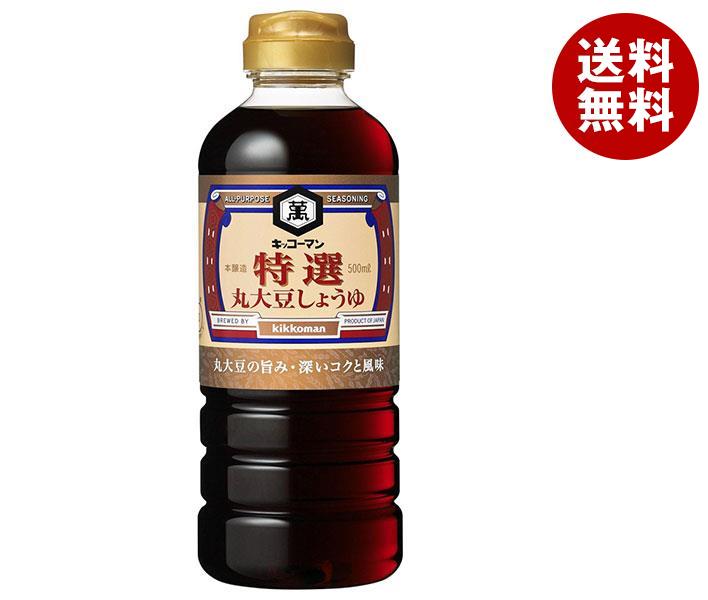 キッコーマン 特選丸大豆しょうゆ 500mlPET＊12本入＊(2ケース)