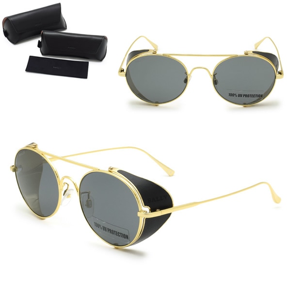 サングラス BY0023-H/S 30A 53 サングラス ノーズパッド UVカット メンズ レディース ユニセックス ゴールド グレー