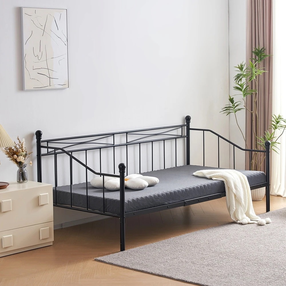 【国内即日発送】シングルベッド パイプベッド ベッド シングル ベッドフレーム 一人暮らし 収納 1人用 おしゃれ 北欧風 子供部屋 大人用 スチール 耐震