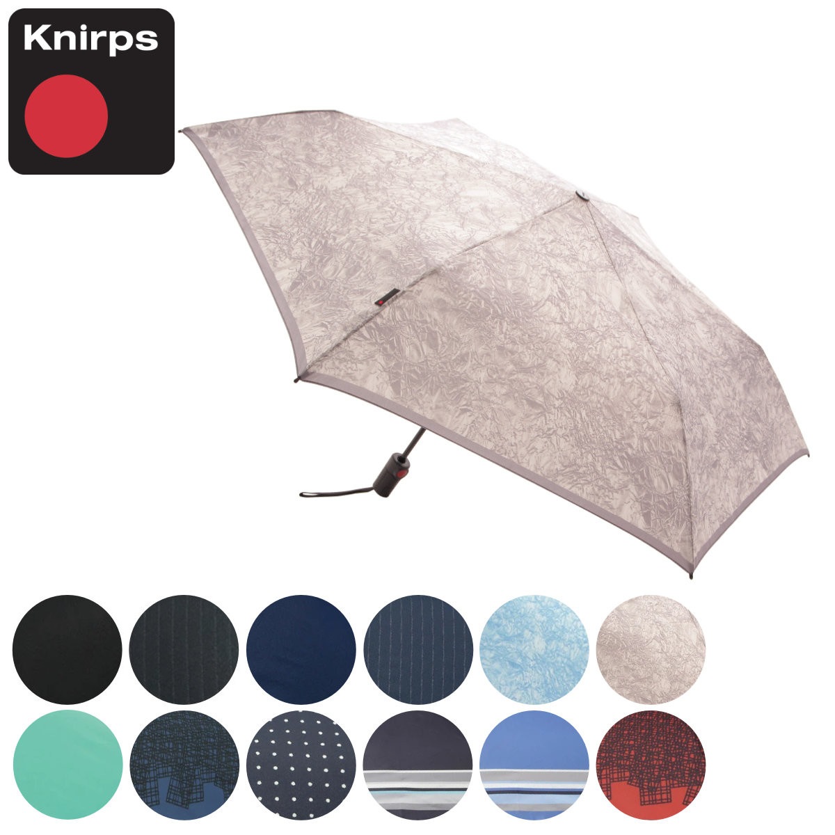 折りたたみ傘 Knirps TS220 軽量 自動開閉機能 クニルプス 折り畳み傘 雨傘 傘 コンパクト UVカット ワンタッチ 専用ケース付き 53cm おりたたみ傘 折り畳み ミニ傘 かさ