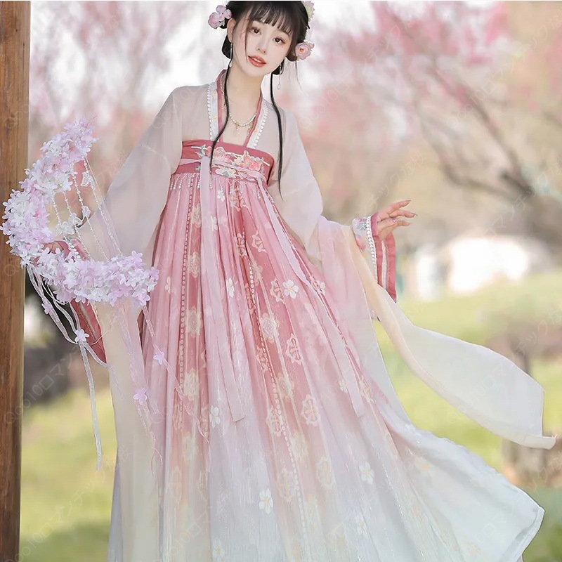 【新品追加】【最安値挑戦】新入荷春夏秋と冬フルセットに刺繍漢服レディースワンピース/漢服 コスプレ/漢服大人用-67
