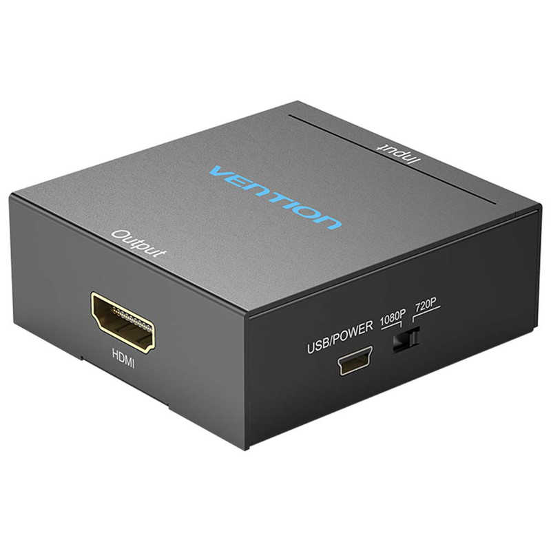 VENTION　RCA to HDMI 変換器 ブラック メタルタイプ ［HDMIRCA］　AE-2533