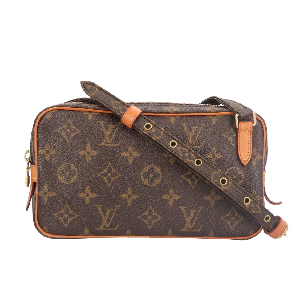 ルイヴィトン マルリーバンドリエール モノグラム ショルダーバッグ モノグラムキャンバス M51828 ブラウン LOUIS VUITTON 中古