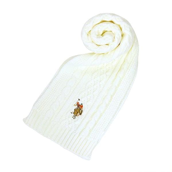 ユーエスポロ アッスン U.S.POLO ASSN マフラー 447464-WHITE レディース メンズ ホワイト マフラー 5,115円