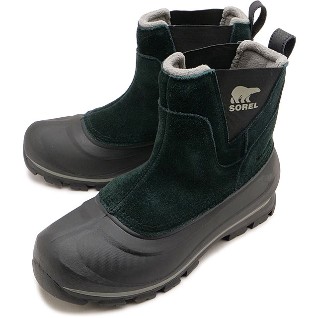 バクストン プルオンブーツ ウォータープルーフ [NM5182-010] M BUXTON PULL ON BOOT WP メンズ 靴 防水 サイドゴア ウィンターブーツ Black/Quarry