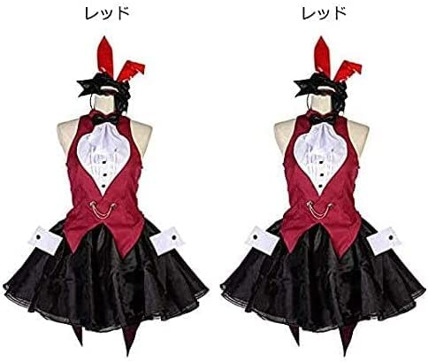 レッド レディース ラブリーマジック バニーガール コスプレ 衣装