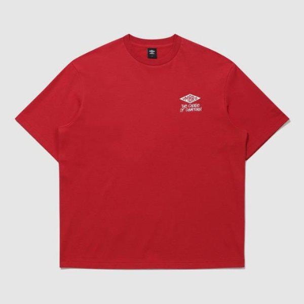 M半袖Tシャツ NQK UQ221CRS46-RED アーカイブトロフィー半袖Tシャツ/RED