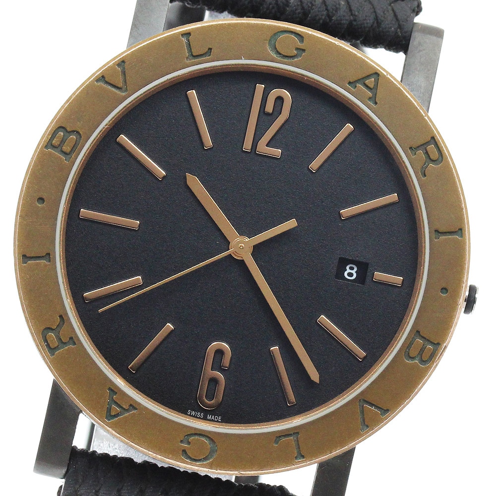 訳あり ブルガリ BVLGARI BB41SB/102931 ブルガリブルガリ ソロテンポ ブロンズベゼル 自動巻き メンズ 保証書付き_947263【中古】