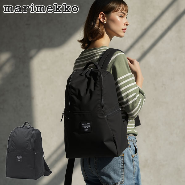 日本正規品 リュック レディース バックパック 小さめ ブランド 女性 おしゃれ 通勤 旅行 カジュアル リュックサック デイパック 軽量 コンパクト A4 PC収納 黒 ナイロン 北欧 Metro